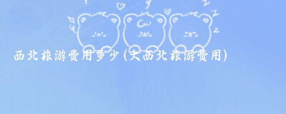 西北旅游费用多少(大西北旅游费用)