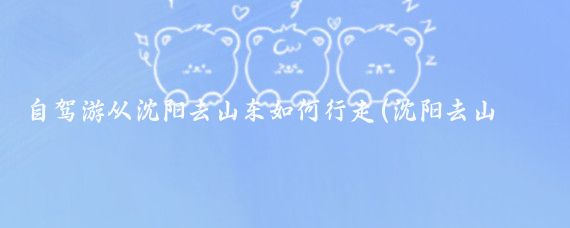 自驾游从沈阳去山东如何行走(沈阳去山东的旅游攻略)