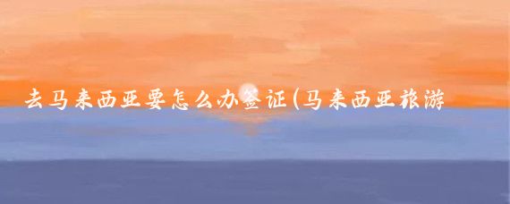 去马来西亚要怎么办签证(马来西亚旅游怎么签证)