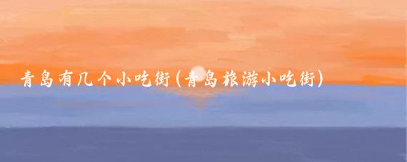 青岛有几个小吃街(青岛旅游小吃街)