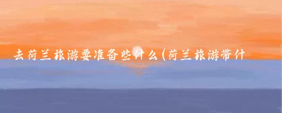 去荷兰旅游要准备些什么(荷兰旅游带什么回来)
