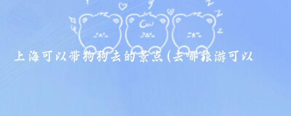上海可以带狗狗去的景点(去哪旅游可以带狗)