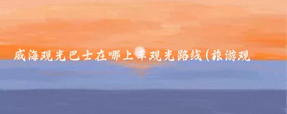 威海观光巴士在哪上车观光路线(旅游观光巴士 威海)