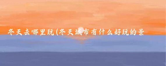 冬天去哪里玩(冬天城市有什么好玩的景点)